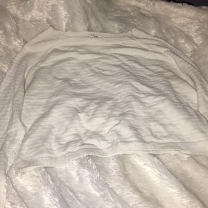 Nordstrom brand white cropped sweater